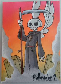 grim reaper sketch card