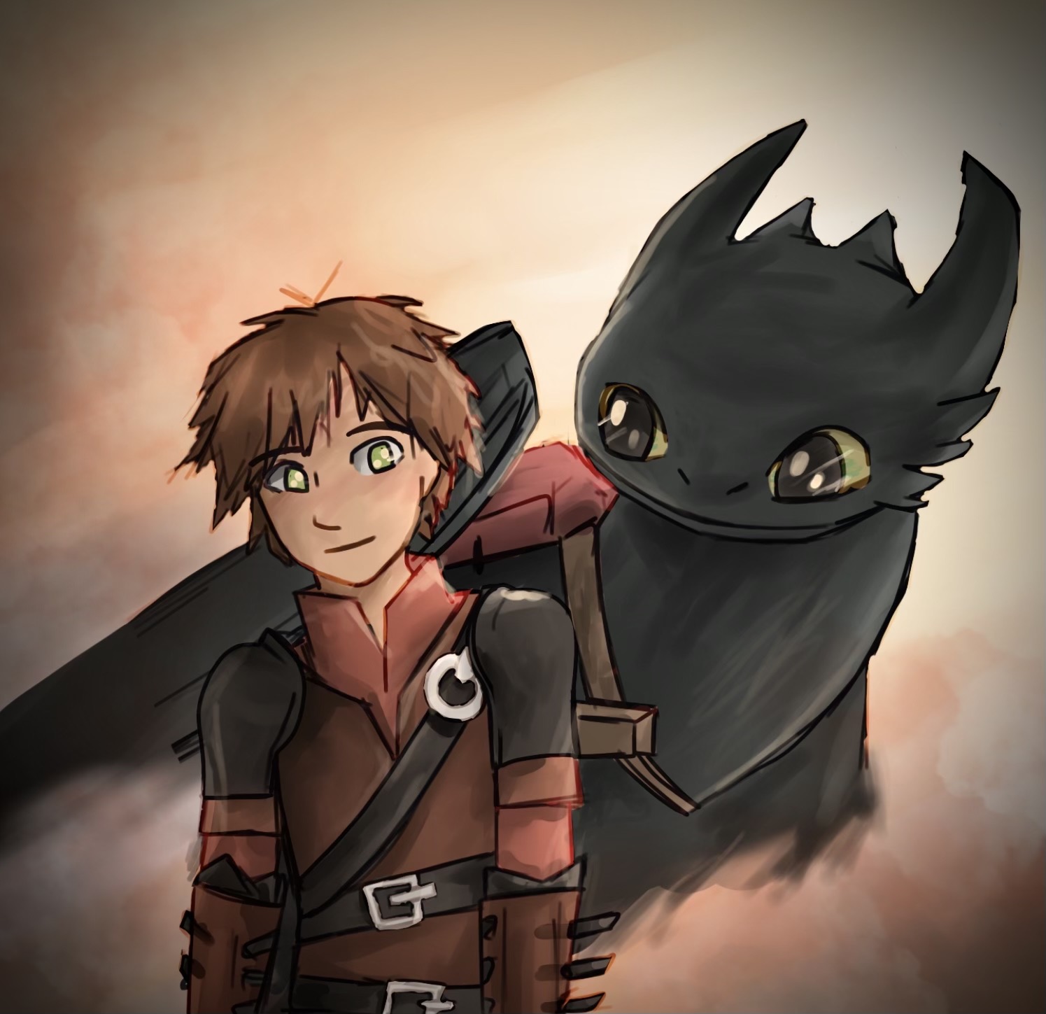 Hiccup Riding Toothless Minecraft Hiccup and Toothless by Comedicarson on DeviantArt