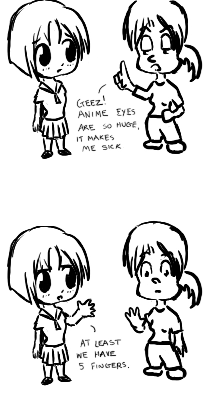 Anime vs. American Cartoons by adventdaughter on DeviantArt Anime vs. American Cartoons by adventdaughter on DeviantArt