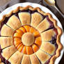 Giant Peach BlackBerry Pie