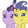 Twilight and Comet play hide and seek