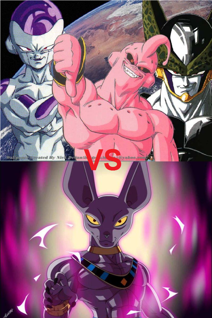 Feezer, Cell and Majin Boo vs Bills