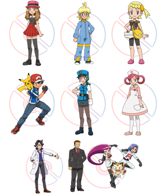 Pokemon X/Y - Protagonists by Eneko-nya on DeviantArt