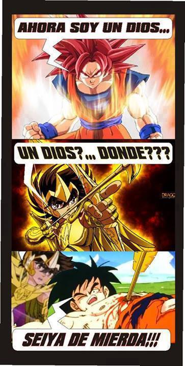 Goku vs Seiya by 3D4D on DeviantArt Goku vs Seiya by 3D4D on DeviantArt