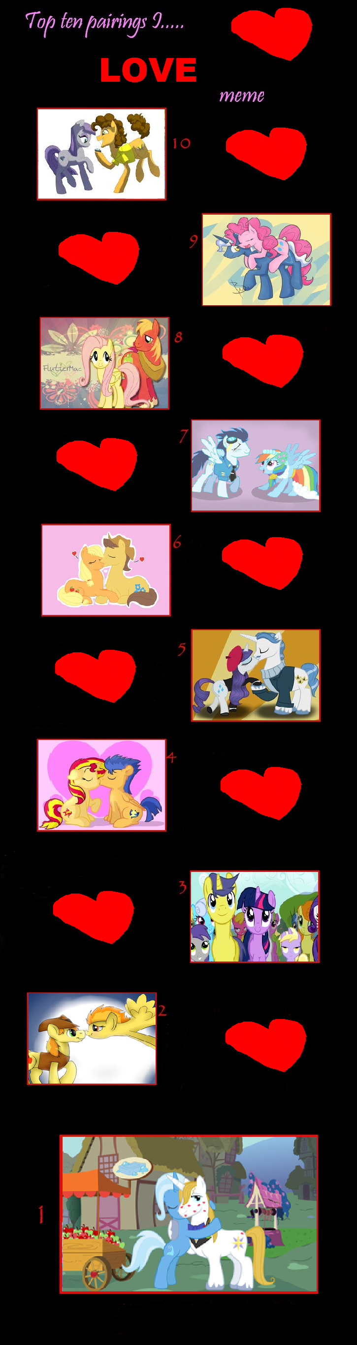 Top 10 de mis Shippings de MLP: FIM (Parte 1)