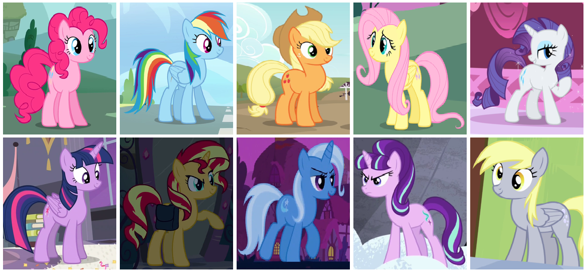 MLP: The Mane 10 by 3D4D on DeviantArt