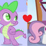 Spike x Sweetie Belle (Smileverse)