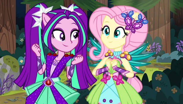 Aria Blaze and Fluttershy