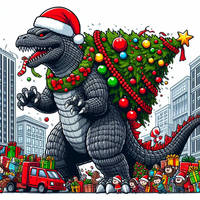 A Happy Godzilla Christmas (1)