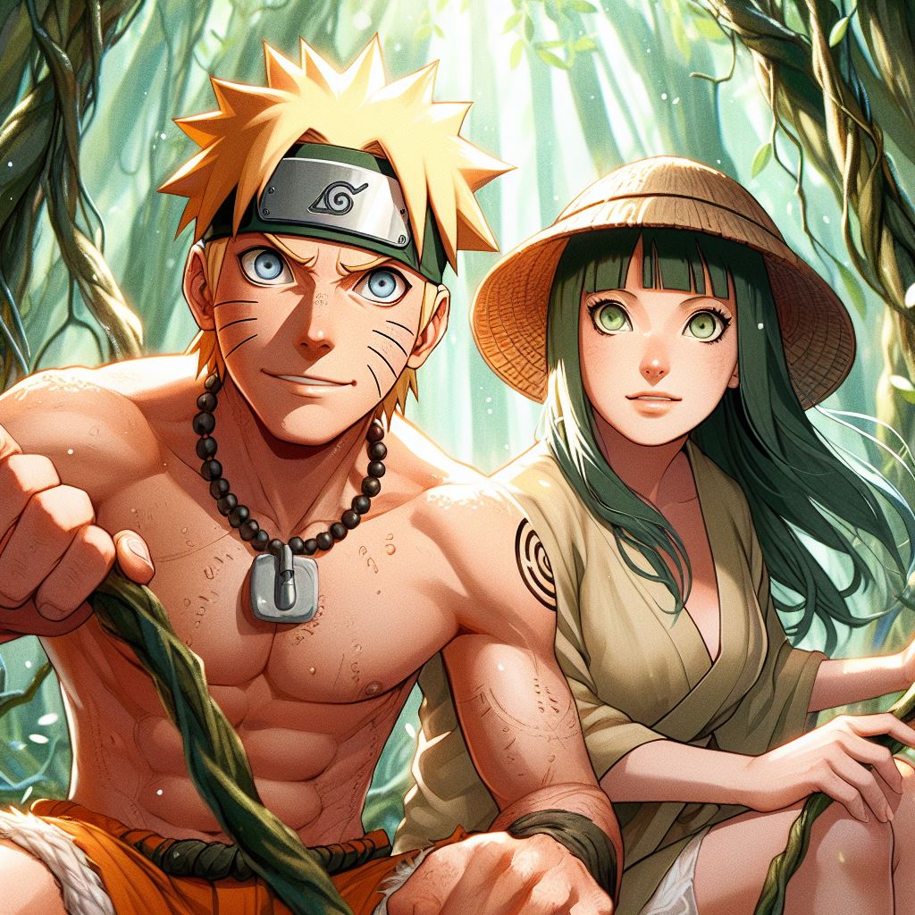 Naruto x Hinata In The Jungle (2/2) by 3D4D on DeviantArt