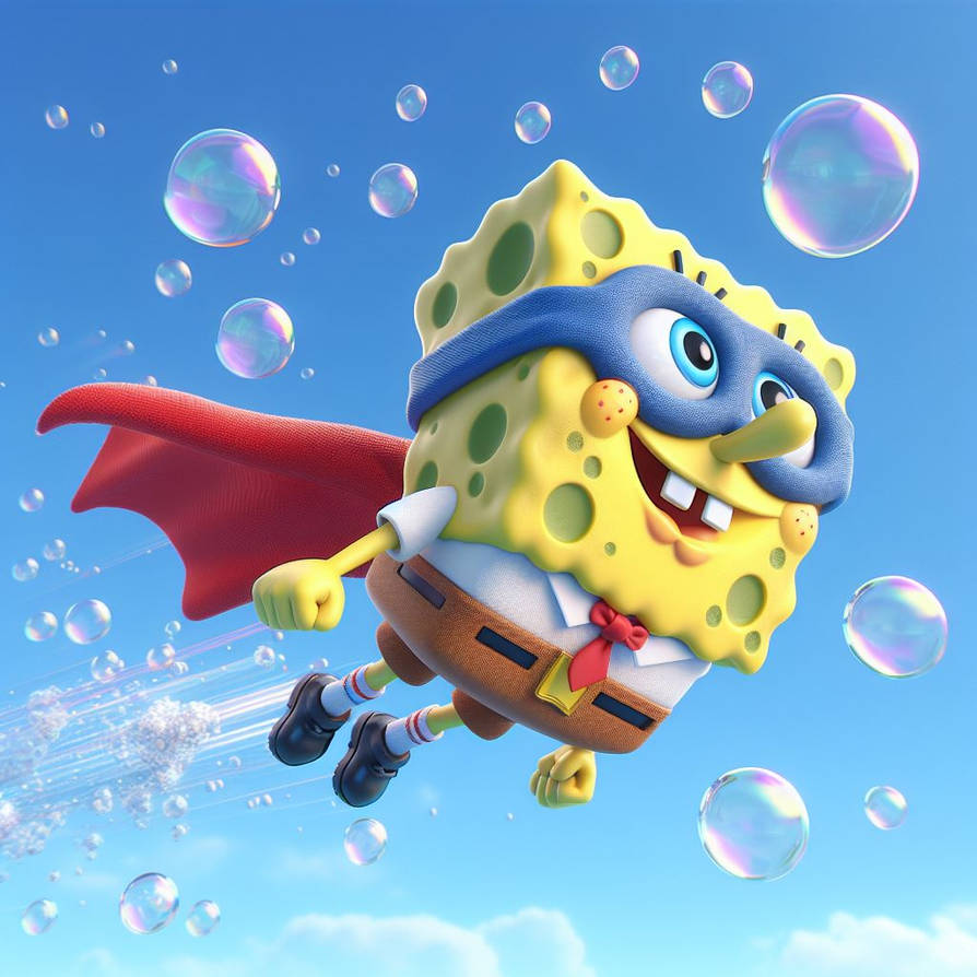 SpongeBob Superhero (4/4) by 3D4D on DeviantArt