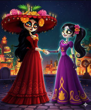 Las Dos Catrinas