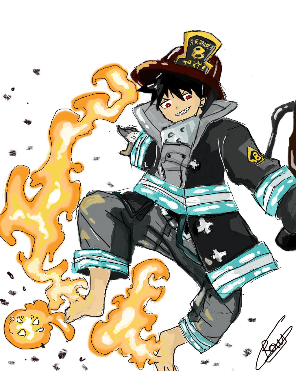 TANAKI E SEU IMA DA LUXURIA _FIRE FORCE #fireforce #shinra #anime