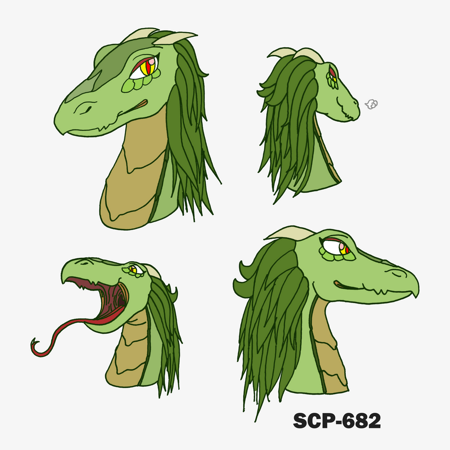 SCP-682 by CopyPastePony on DeviantArt.