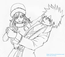 Gray x Juvia #6 (waiting for color ^ ^)