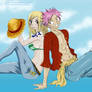 Natsu x Lucy ...they do cosplay as Nami and Luffy