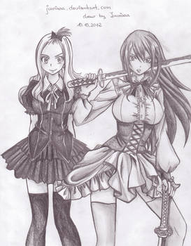 Erza and Mirajane