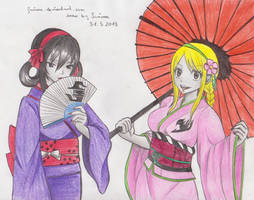 Lucy and Ultear Kimono