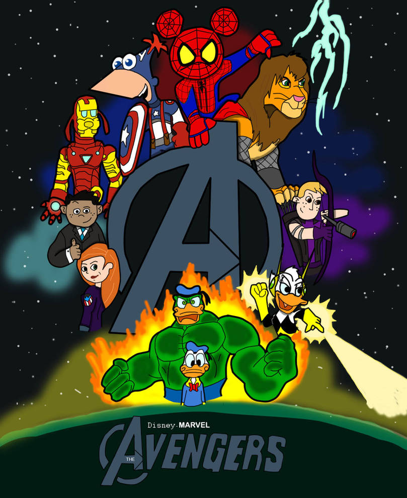Disney-Marvel Avengers Poster by ClarktoonCrossing on DeviantArt