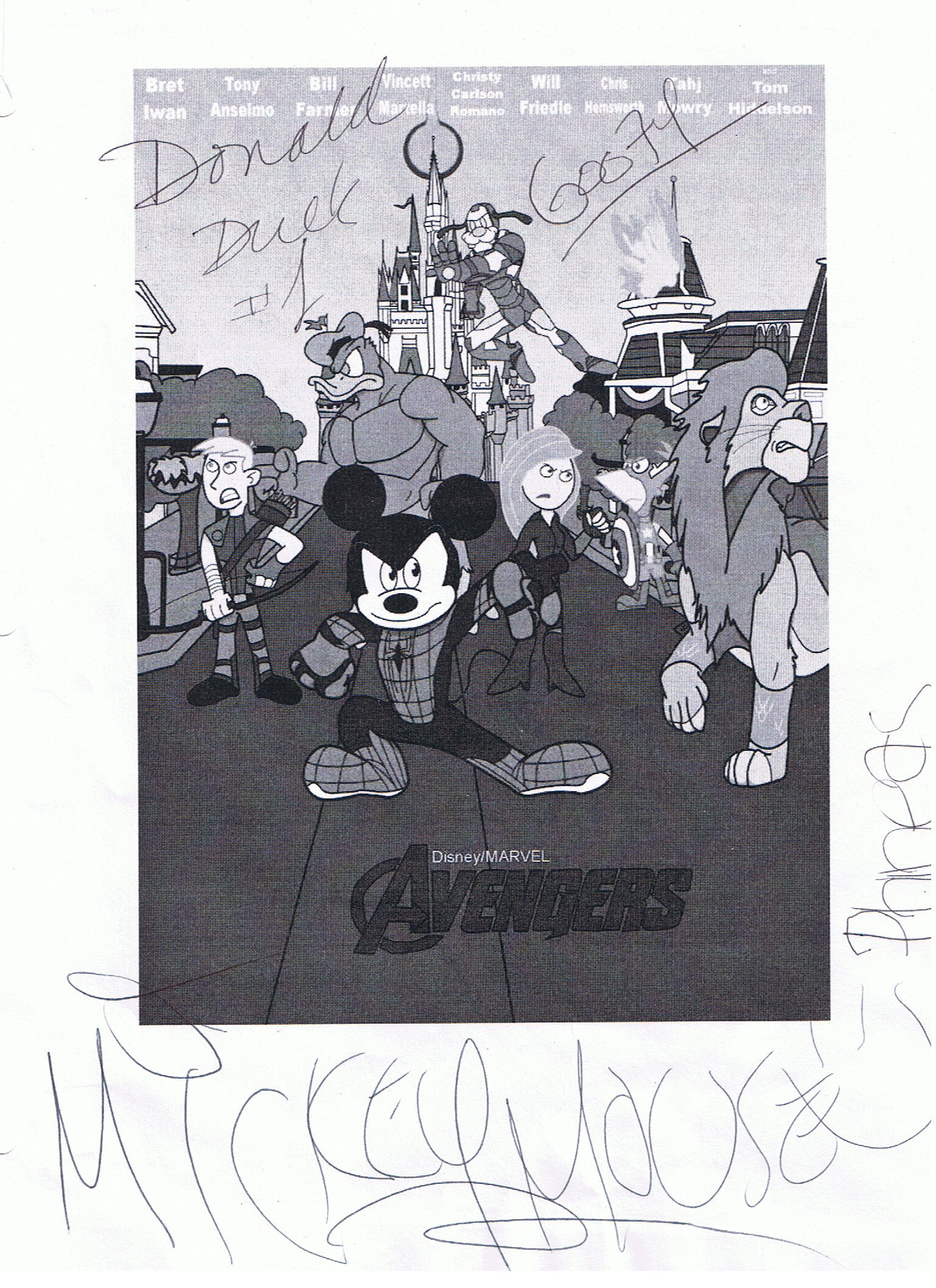 Autographed D/M Avengers