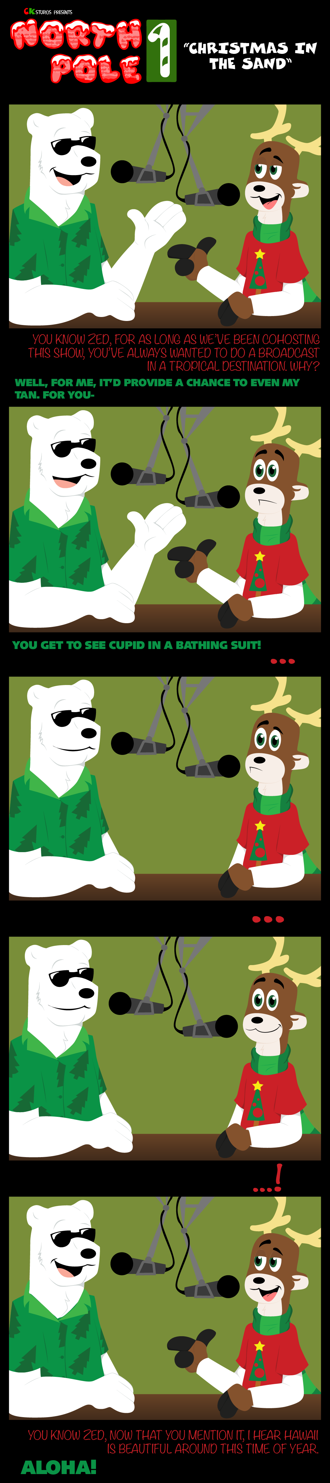 The 12 Days of Clarktoons - Christmas in the Sand