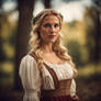 Beautiful Blonde Bavarian woman
