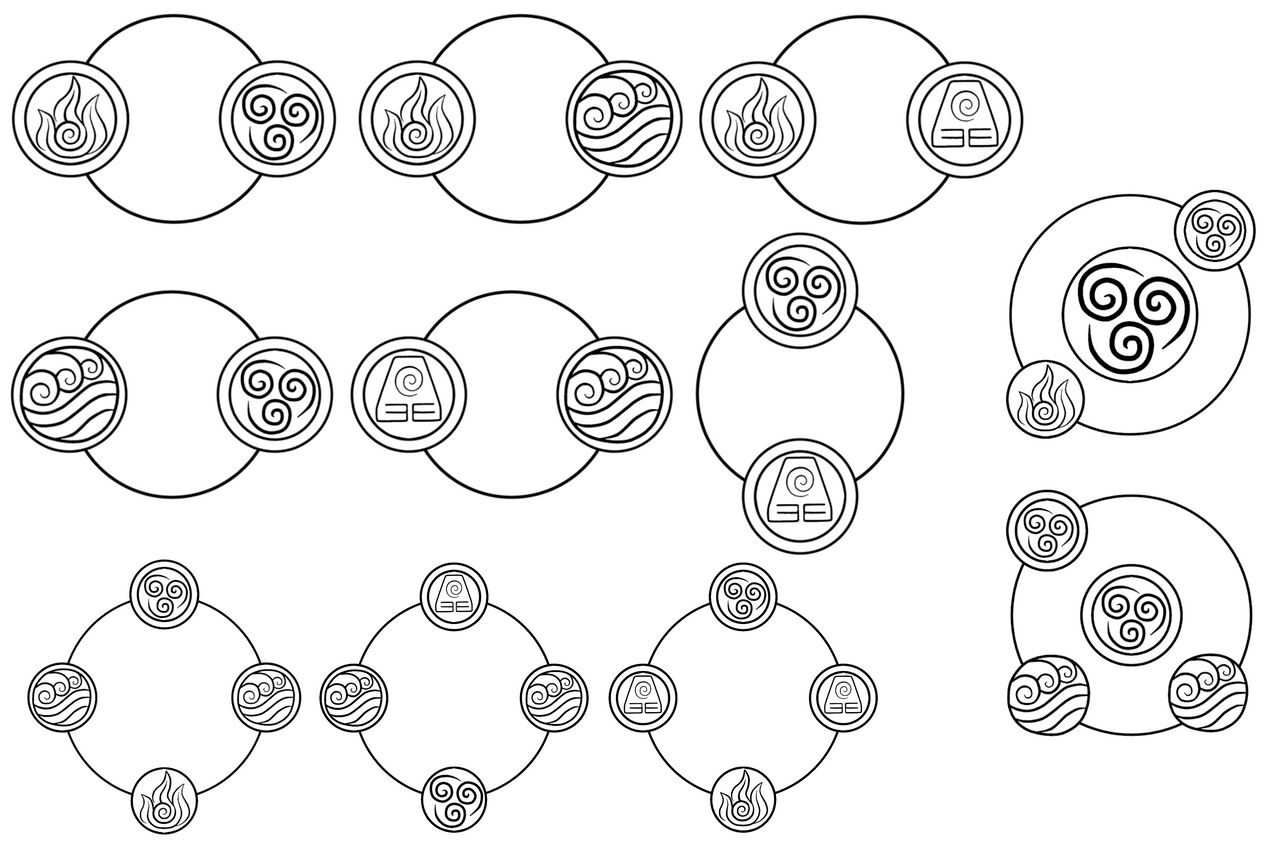 TOH and ATLA Elemental Glyph Combos group 1 by MadScepticTrooper on ...