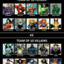 DC Comics Heroes Team vs Villains Team