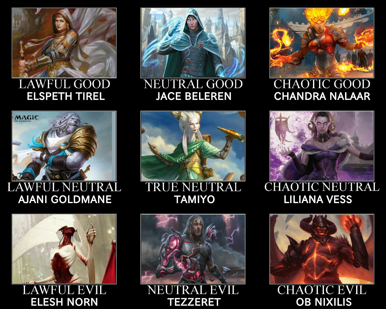 Magic The Gathering Alignment Chart by ScrewBattle on DeviantArt