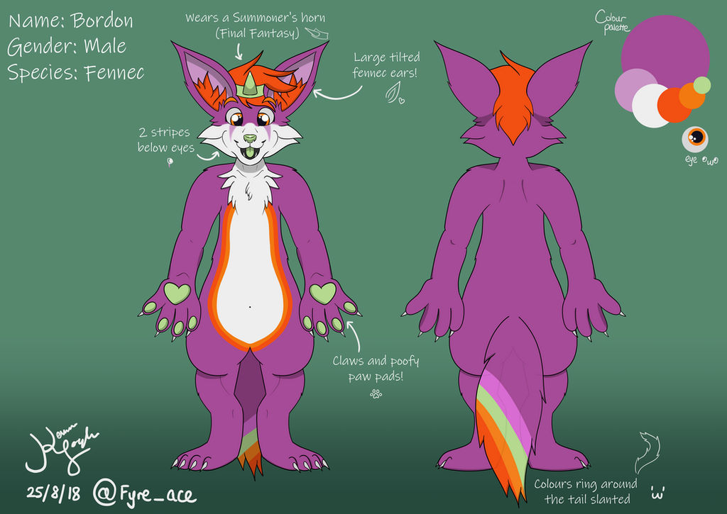 Bordon Deviantart Commission: Ref Sheet for Bordon by GalaxyTigress on DeviantArt