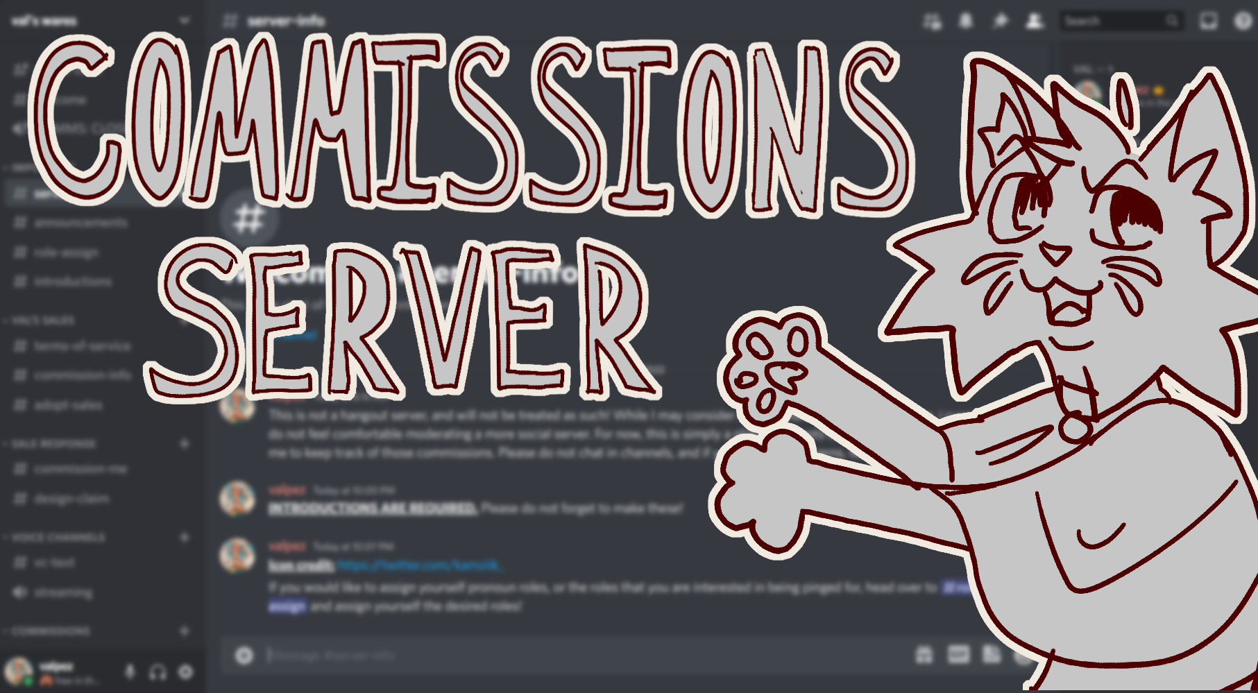 COMMISSION/ADOPTABLE SERVER OPENING! by valpez on DeviantArt
