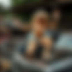 Blonde Curly Hair Special Snub Nose Naked Woman Ni