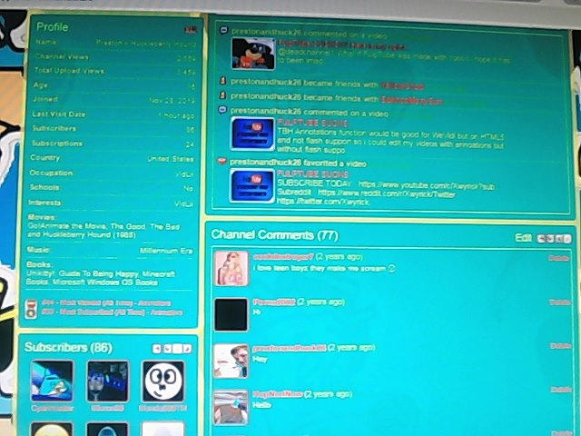Old YouTube Channel Layout (My Version) Pic 5 of 8 by Blumaster2006 on ...