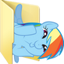 Custom Rainbow Dash folder icon (WHY WUB WOO)