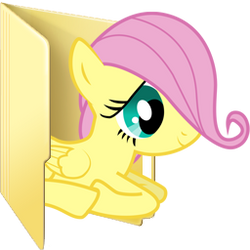 Custom filly Fluttershy folder icon