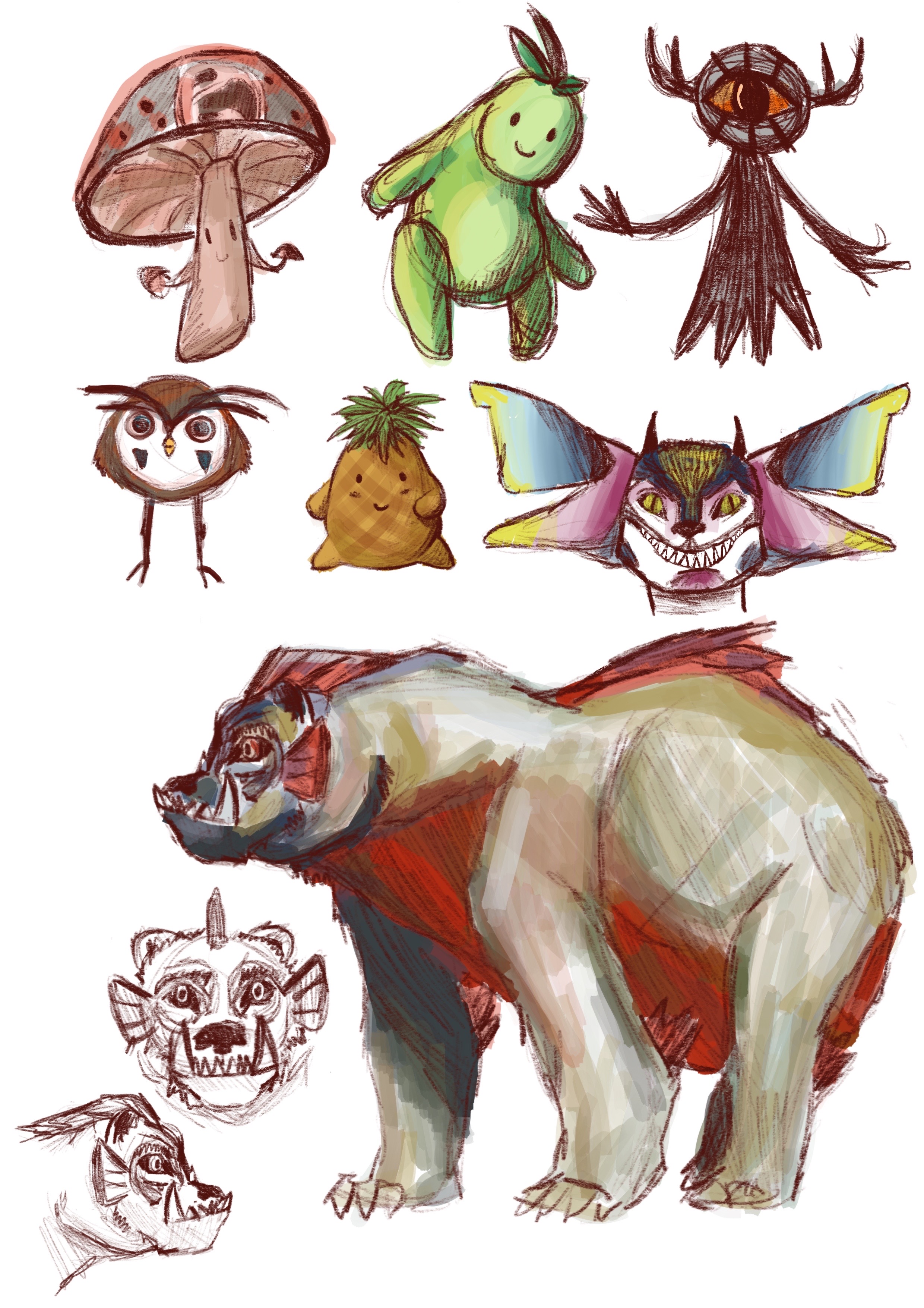 Creature Design sketches by Leo-Stinton on DeviantArt