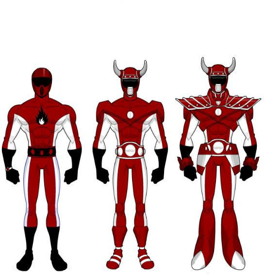 Red Ranger all forms by jcsj1995 on DeviantArt