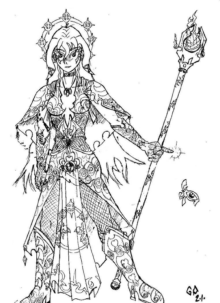 selune, goddess of moon by gordo-porno on DeviantArt