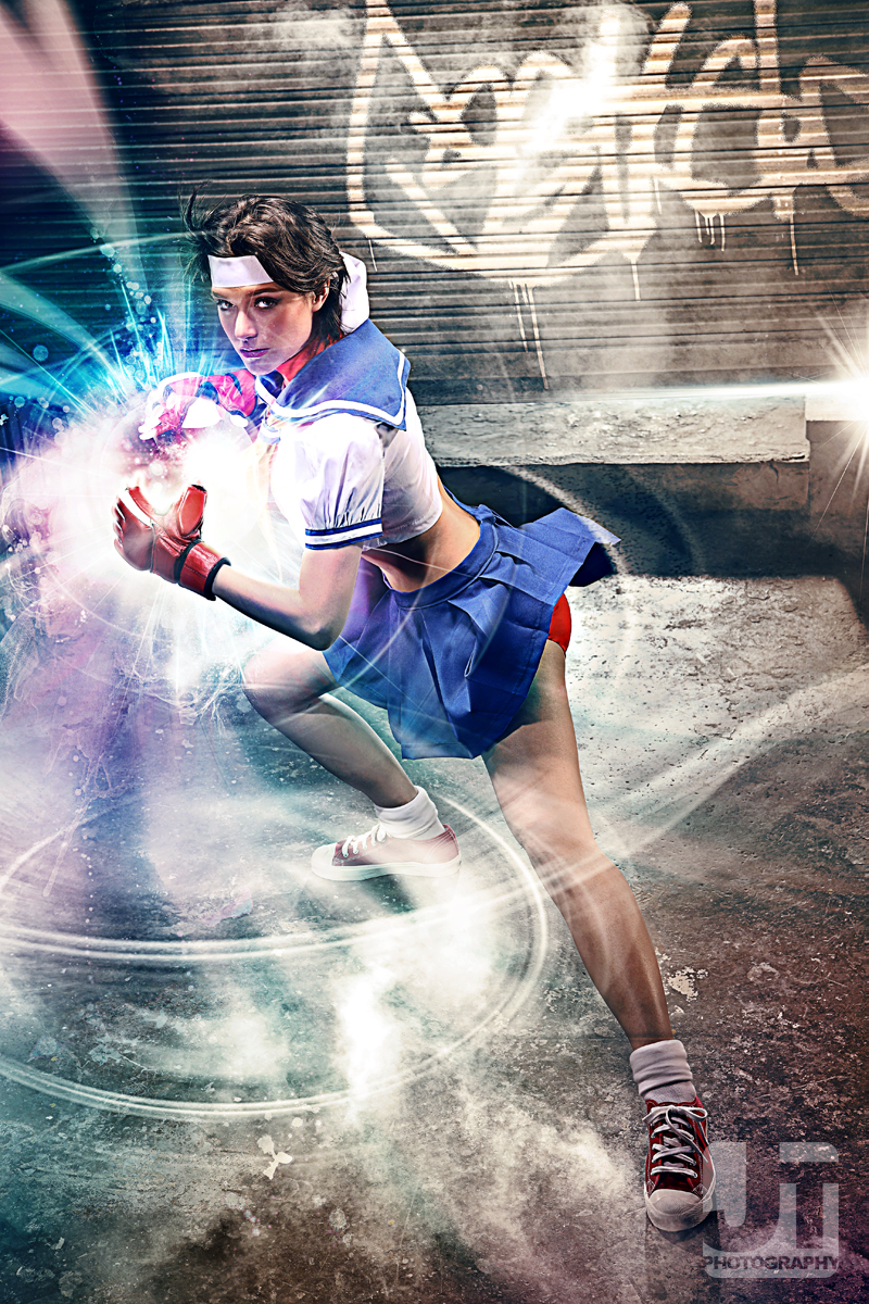 Hadouken from a School Girl