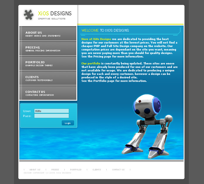 Xi0s.net full site design