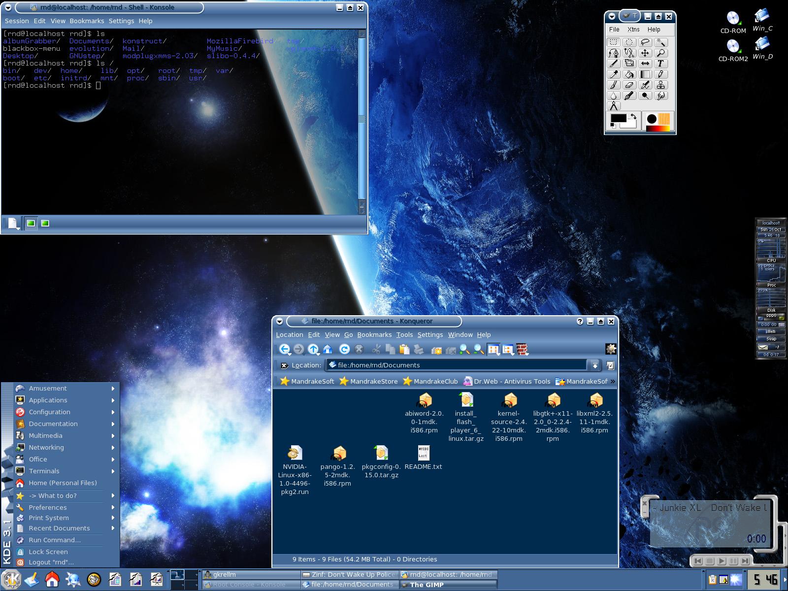 RNDs Mandrake 9.2 Desktop