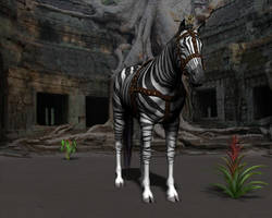 Premade Scene Zebra Fantasy