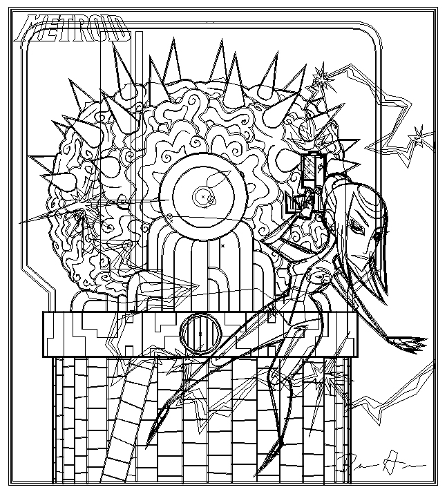 METROID Vector Outlines By DrewGreen On DeviantArt