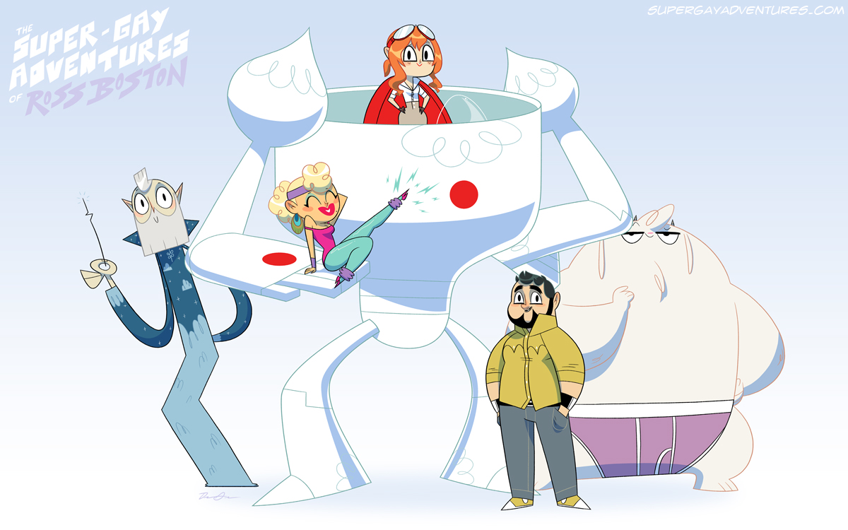 The Bobslist Adventure Team (Print) by DrewGreen