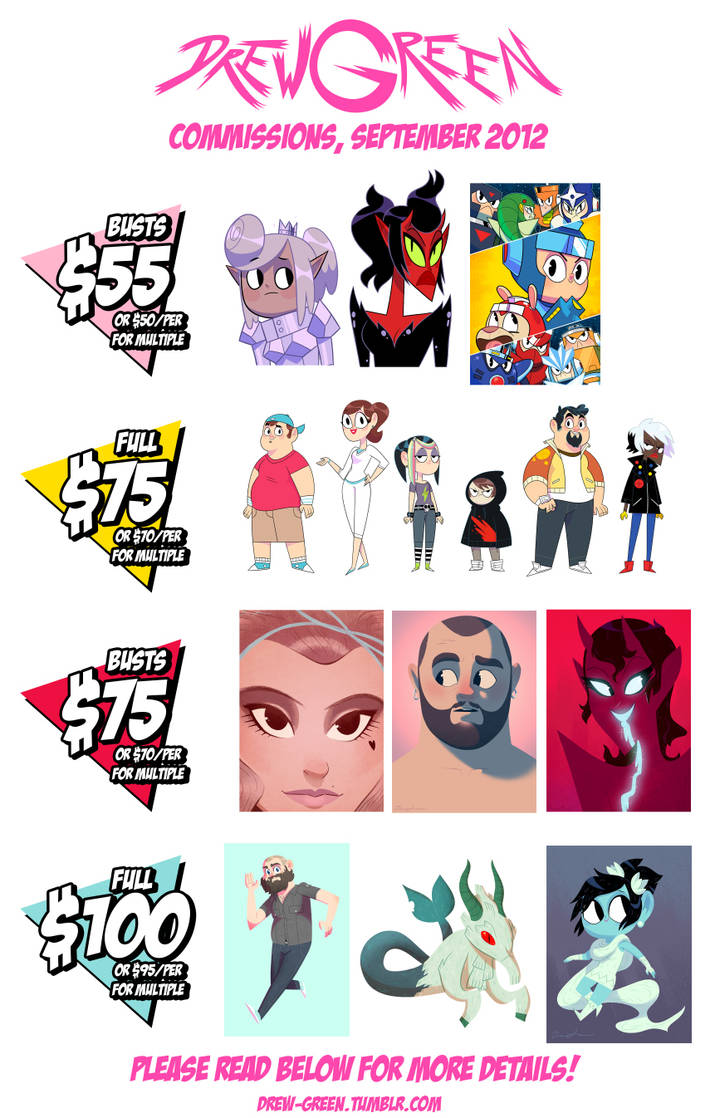 Commissions sept 2012 by DrewGreen