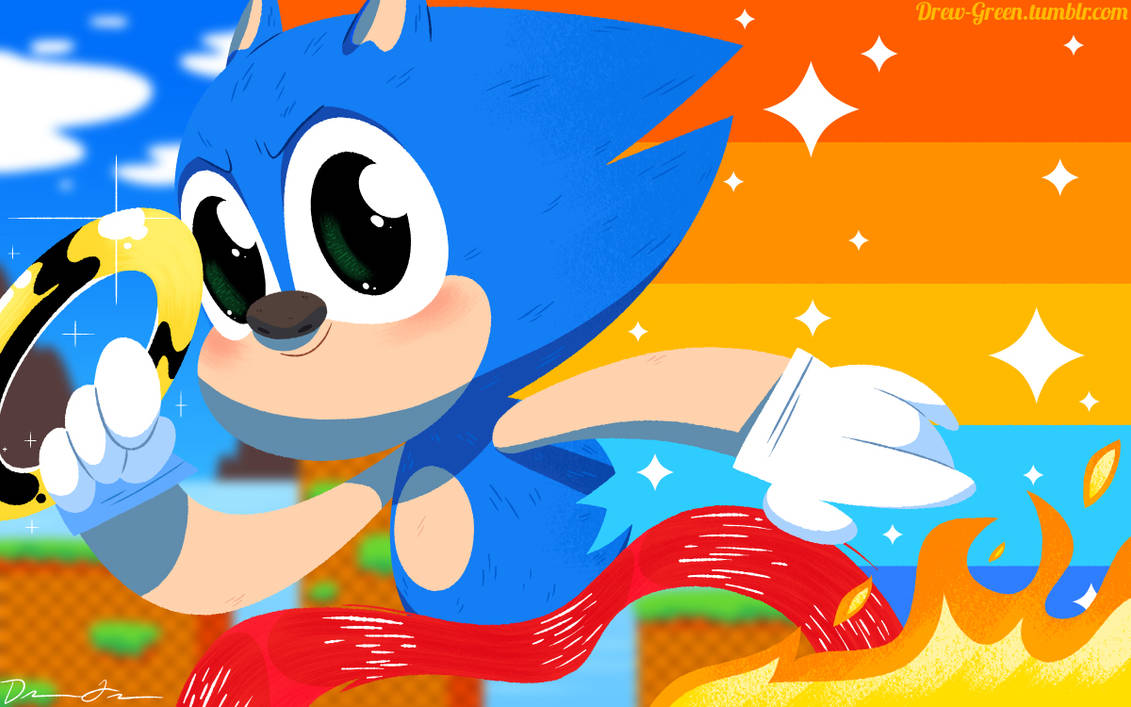 Sonic the Hedgehog by DrewGreen