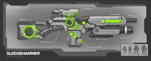 Sci Fi Movie Gun Concept Design