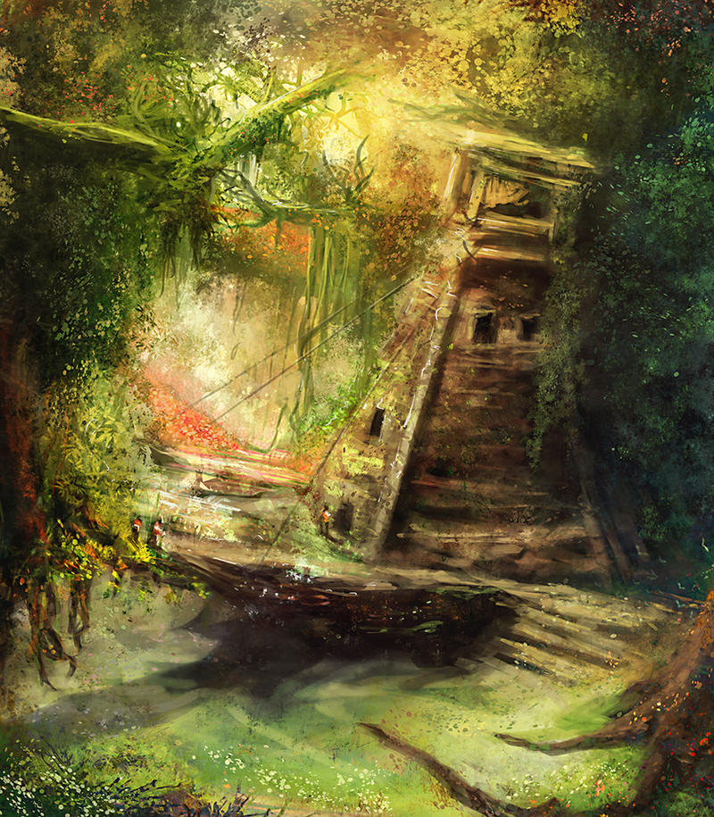 Speedpainting: Watchtower by N-Deed