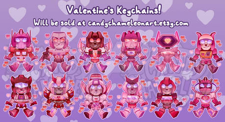 Transformers Valentines Charms