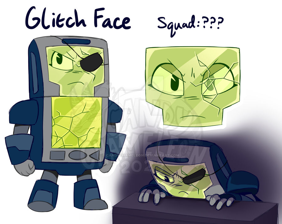 The LostBots Are Scared Of The Eating Glue Face by HallieDrawz on DeviantArt